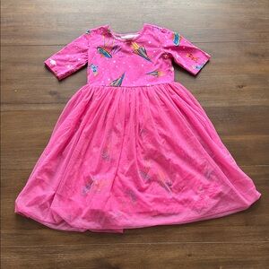 Size 10 140cm Hanna Andersson Make Believe Dress Soft Tulle stretch cotton dress